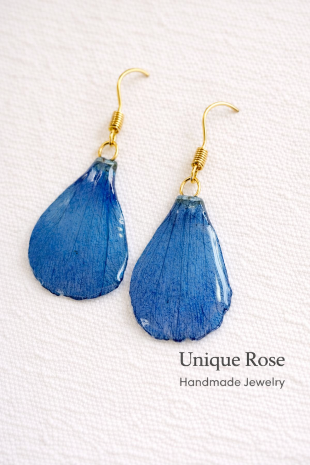 Blue Gesang Petal Drop Earrings - Image 3