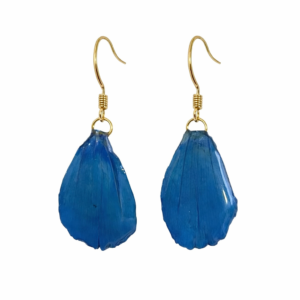 Blue Gesang Petal Drop Earrings